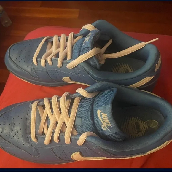 Nike | Shoes | Nike Sb Dunk Low Varsity Blue Pink Ice | Poshmark